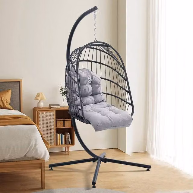 EONLION Grey Water Repellent Chair Cushion Seat Pad W/D/H: 110 x 48 x 8 cm – 1