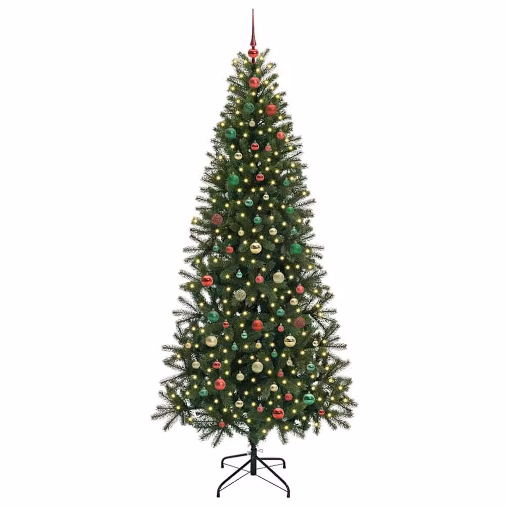 Berkfield Home Artificial Green Christmas Tree with 300 LEDs, Height: 210 cm – 2