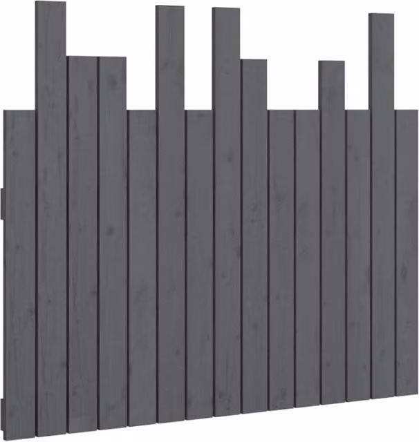 Berkfield Home Grey Rustic Solid Pine Wall Mount Headboard W/D/H: 95.5 x 3 x 80 cm – 1