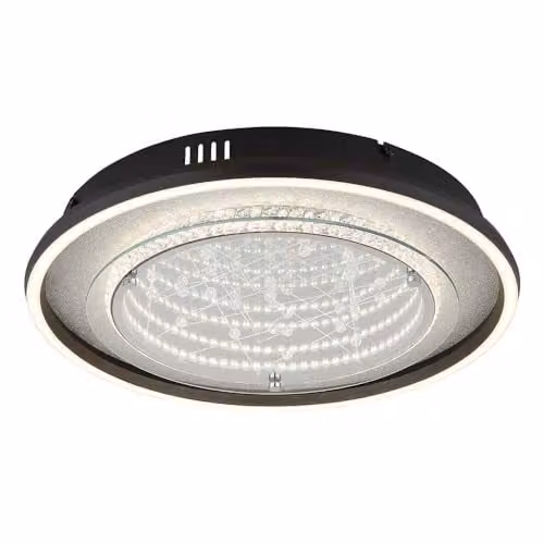 Netlighting Mirrora LED Ceiling Light Black Glass Mirror Modern Round Design Diameter: 40 cm – 1