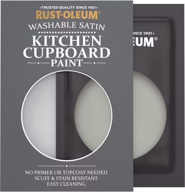 Rust-Oleum Kitchen Cupboard Satin Finish Tester Sachet in Tea Leaf, 10ml