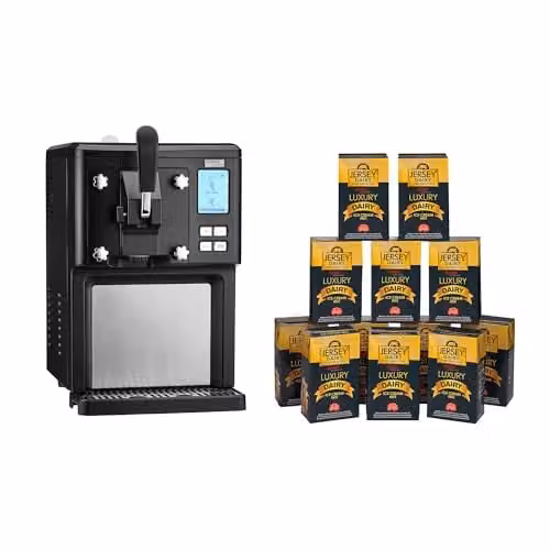 Cooks Professional Luxury Soft Serve Ice Cream Maker in Black with 1.5L Self-Cooling Compressor and Digital Display