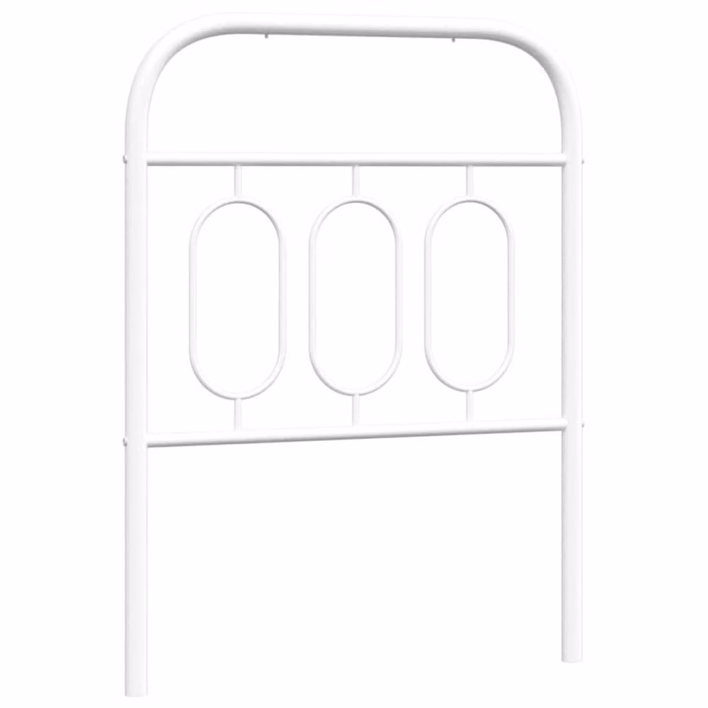 Berkfield Home White Metal Minimalist Headboard, Width: 75 cm – 2