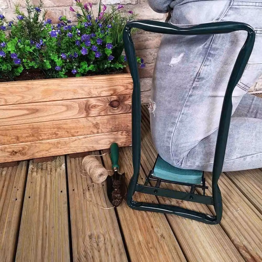 FLAVORA Foldable Garden Kneeler Seat in Green – 3