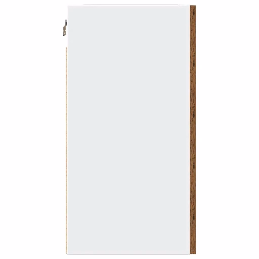 Berkfield Home Set of 2 Rustic Brown Hanging Kitchen Wall Cabinets with Hinged Doors, W/D/H: 50 x 31 x 60 cm – 5