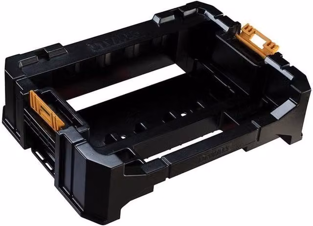 DeWalt Tstak Stackable Plastic Caddy in Black and Multicolour – 1
