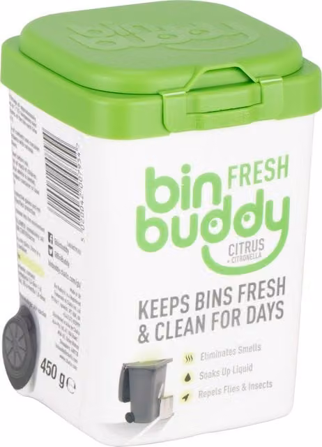 Bin Buddy Fresh Citrus and Citronella Bin Deodoriser, Green