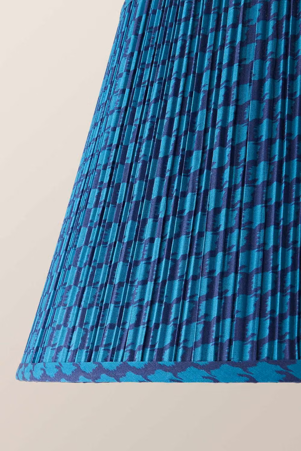 ValueLights Malina Large Petrol Blue Pleated Tapered Easy Fit Fabric Lamp Shade – 3