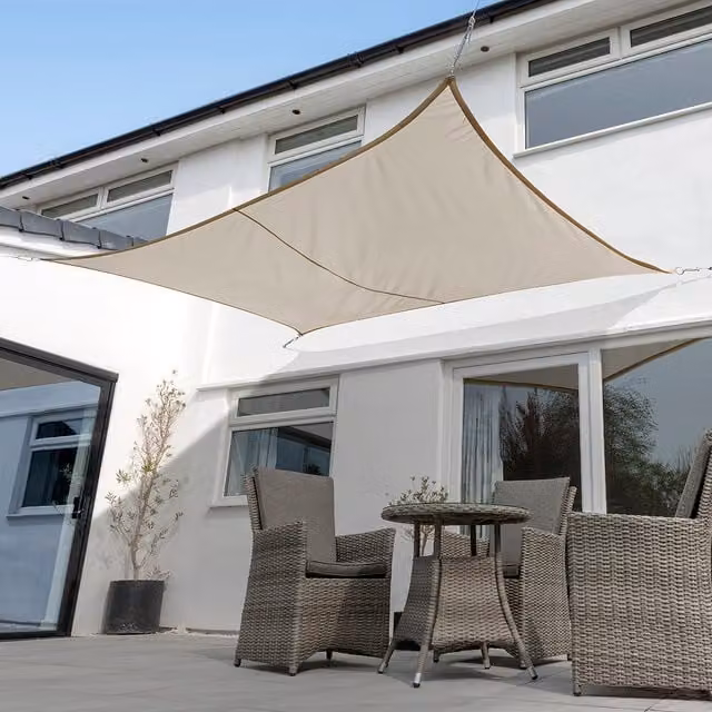 Kookaburra Mushroom Rectangular Waterproof Sun Shade Sail with UPF 50 Protection