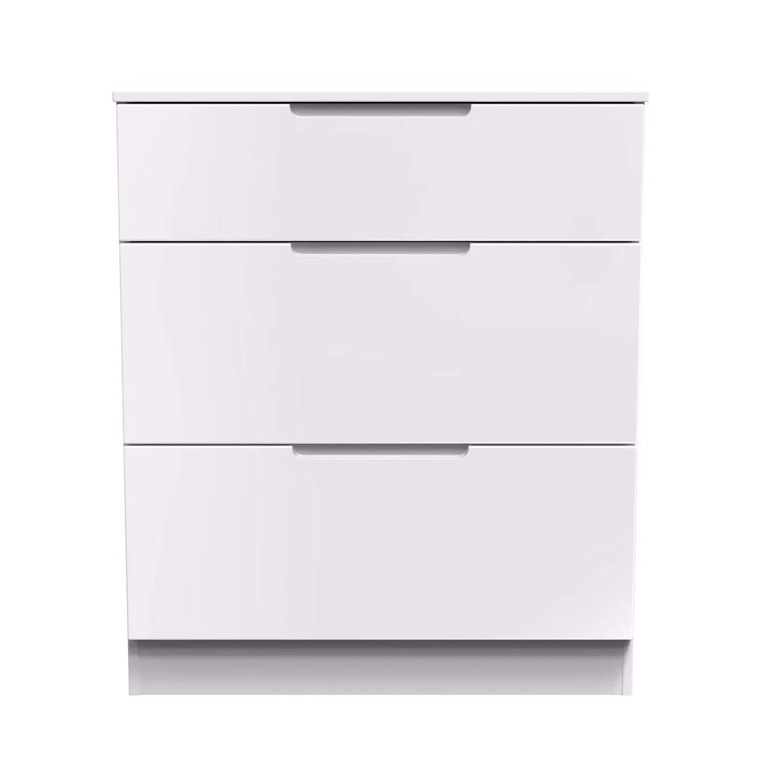 2 U Lucca Ready Assembled 3 Drawer Deep Chest in White – 2