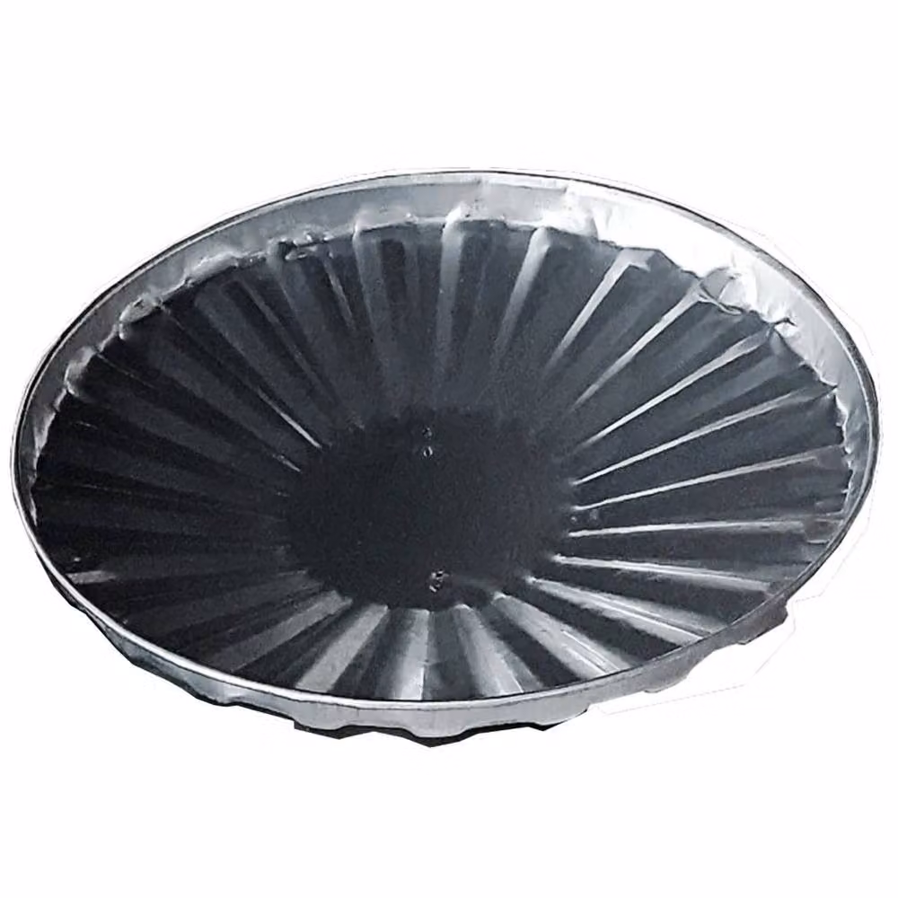 SPETLEK Galvanised Metal Dustbin Lid in Silver – 2