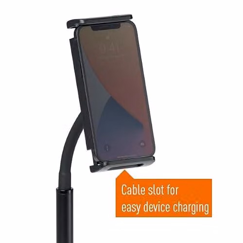Durable Twist 360 Gooseneck Tablet and Phone Holder Tripod Stand, Black – 6