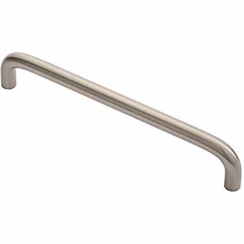 Loops Round D-Bar Cabinet Pull Handle in Brushed Satin Nickel, 170 x 10 mm with 160 mm Fixing Centres