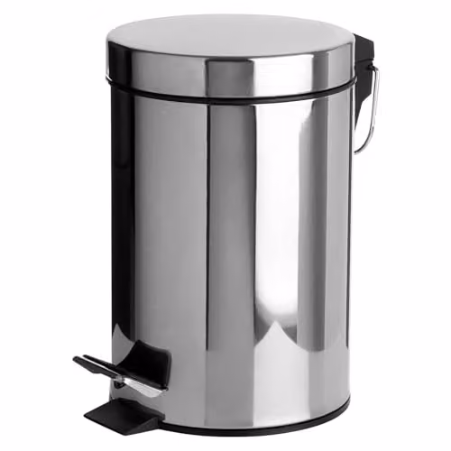 MantraRaj Stainless Steel Pedal Bin with Removable Inner Bucket, Silver, 5 L – 1