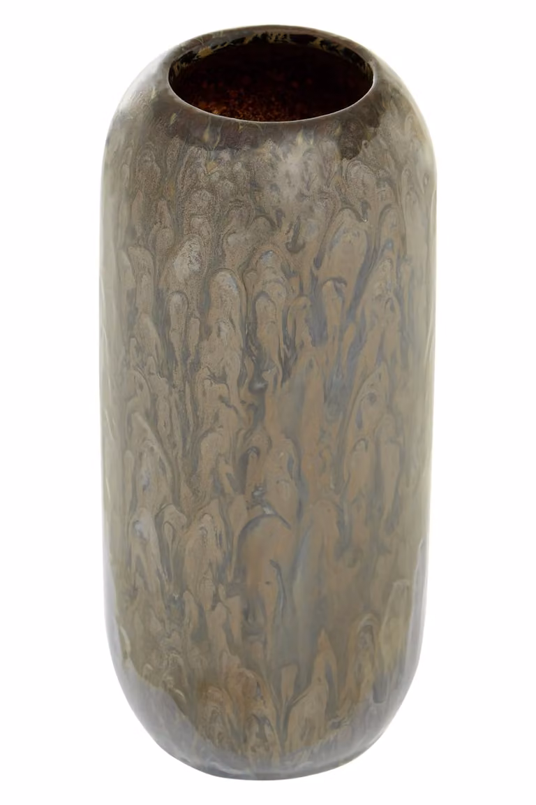 Orsina Blue Boho Chic Abstract Ceramic Decorative Vase
