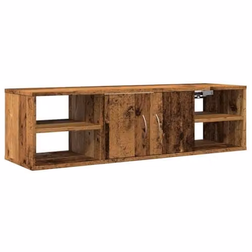 vidaXL Modern Wall Cabinet in Old Wood Brown, W/D/H: 102 x 30 x 29 cm