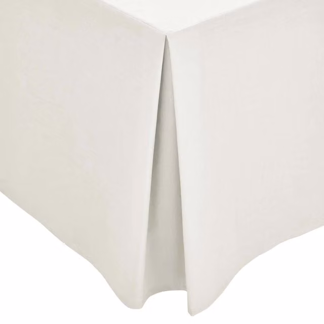 1951 Plain Dye Double Percale Cotton Valance, Cream