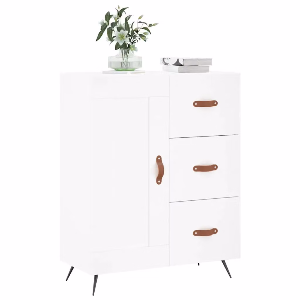 Berkfield Home White Classic Sideboard, W/D/H: 69.5 x 34 x 90 cm – 2
