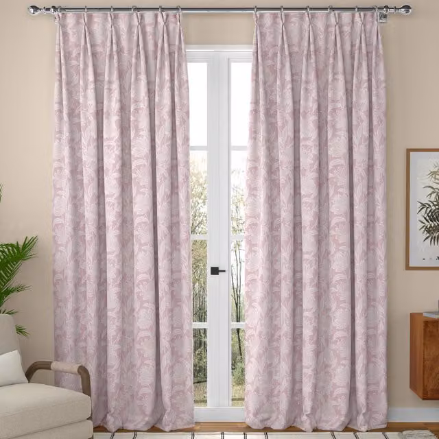 ANTE DECOR Zante Made To Measure Blackout Curtains in Red and Pink