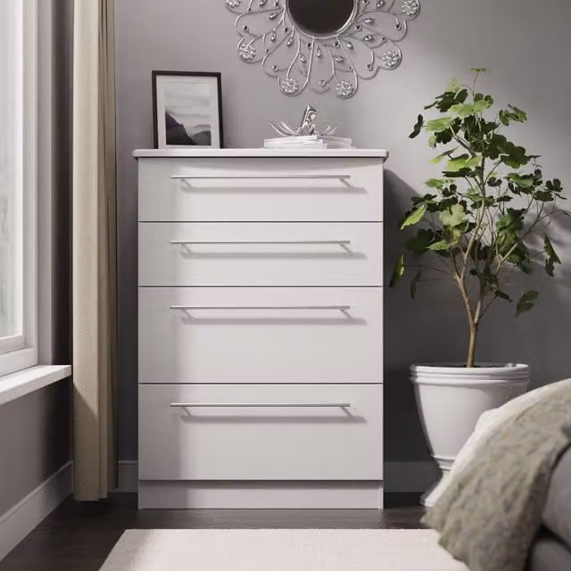 Carlton 4 Drawer Deep Chest in Grey – 1