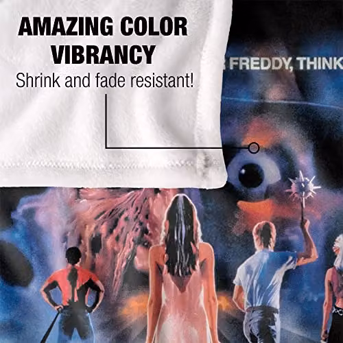 LOGOVISION Nightmare On Elm Street 3 Poster Super Soft Fleece Throw Blanket, Multicolour, W/D/H: 91 x 147 cm – 4