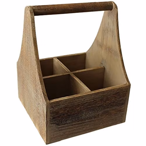 Red Hamper Brown Open Weave Wooden Basket