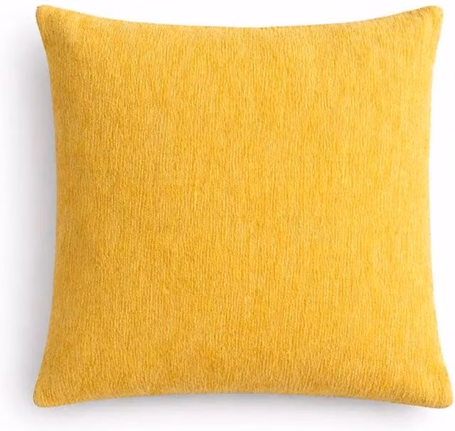 KDMD Marigold Loom Yellow Textured Square Throw Cushion Cover W/D/H: 45 x 45 x 45 cm – 1