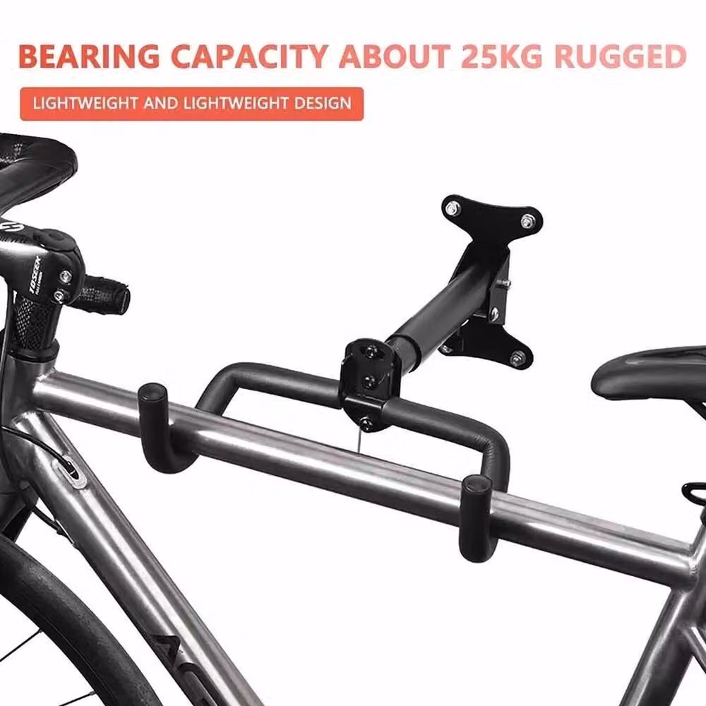 VOGREX Black Wall Mounted Bicycle Storage Rack and Hanger Holder – 3