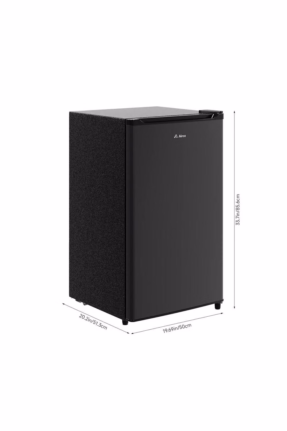 Living and Home 106L Freestanding Refrigerator with 9L Freezer Box in Black – 6