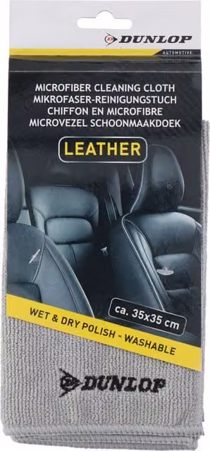 Dunlop Black Microfibre Cloth for Leather and Car Care – 1