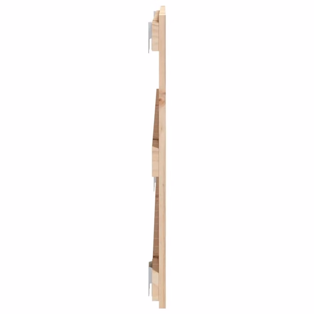Berkfield Home Solid Wood Pine Wall Headboard in Beige, W: 108 cm, D: 3 cm, H: 60 cm – 2