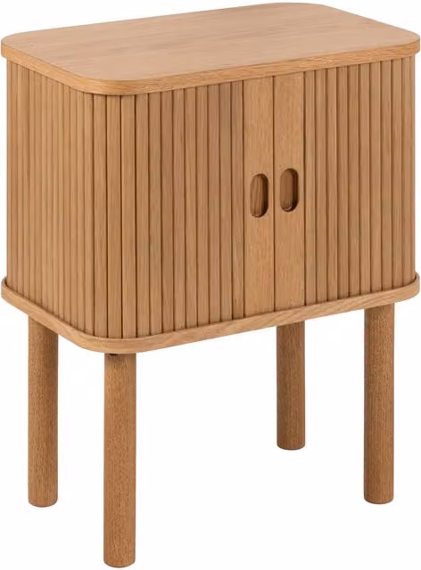 Furniture To Go Langley Square Bedside Table in Light Oak