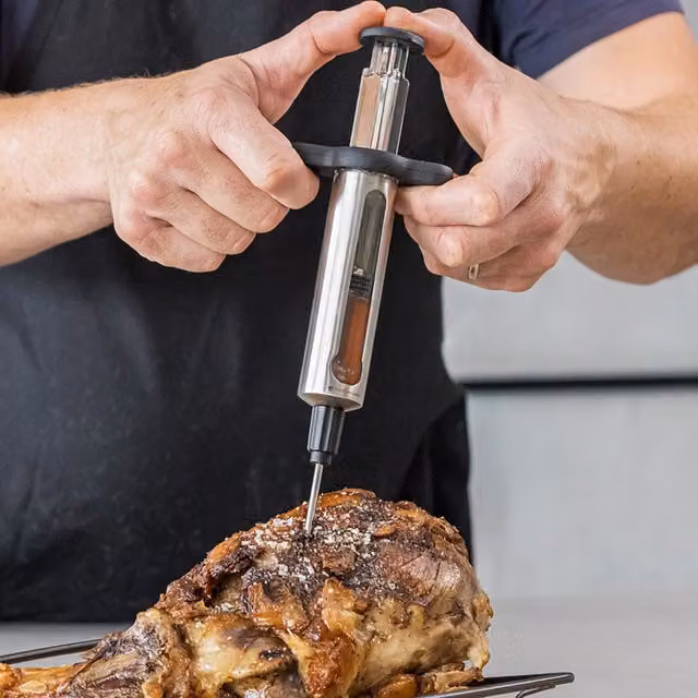 MasterClass Baster Flavour Injector in Grey, Stainless Steel and Dishwasher Safe