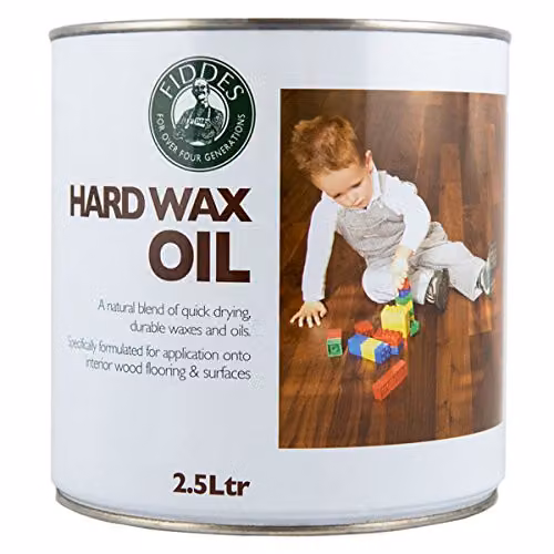Fiddes Hard Wax Oil, 1 l, Transparent, Satin Gloss, Food Safe