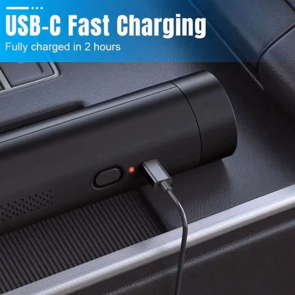 VOGREX 19000Pa Cordless Handheld Car Vacuum Cleaner with Blow Function, Black – 3