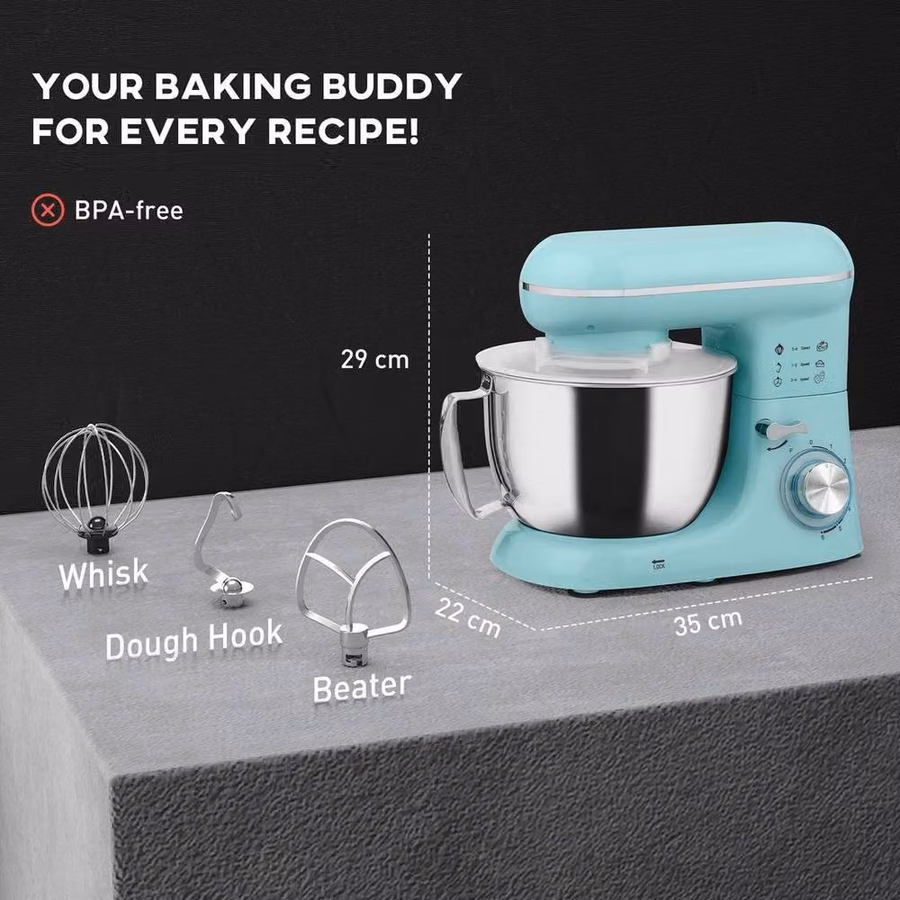 EONLION 4.5L Food Mixer with Dough Hook in Turquoise – 2