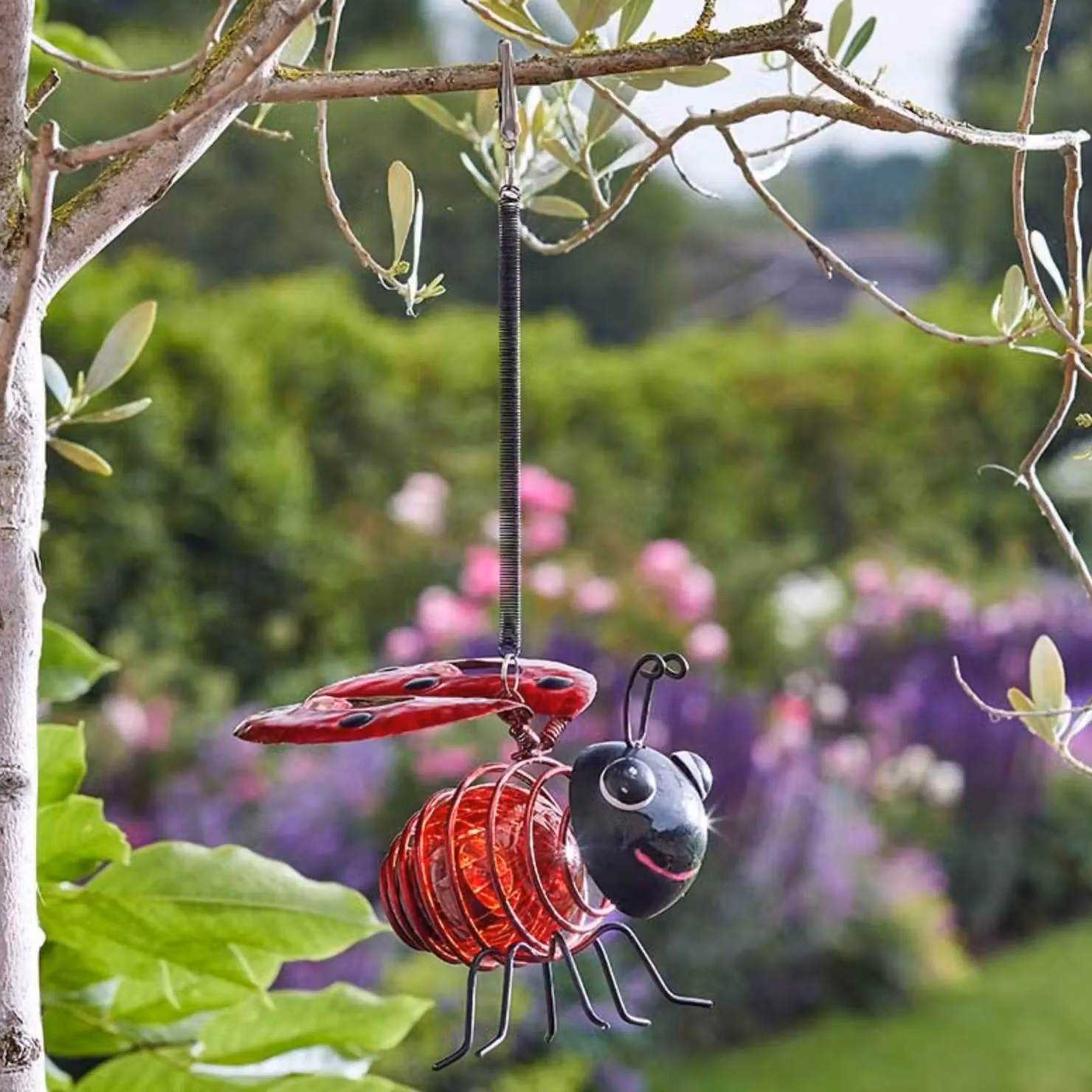 Marco Paul Solar Ladybird Bug Light in Red with Dusk Sensor – 2