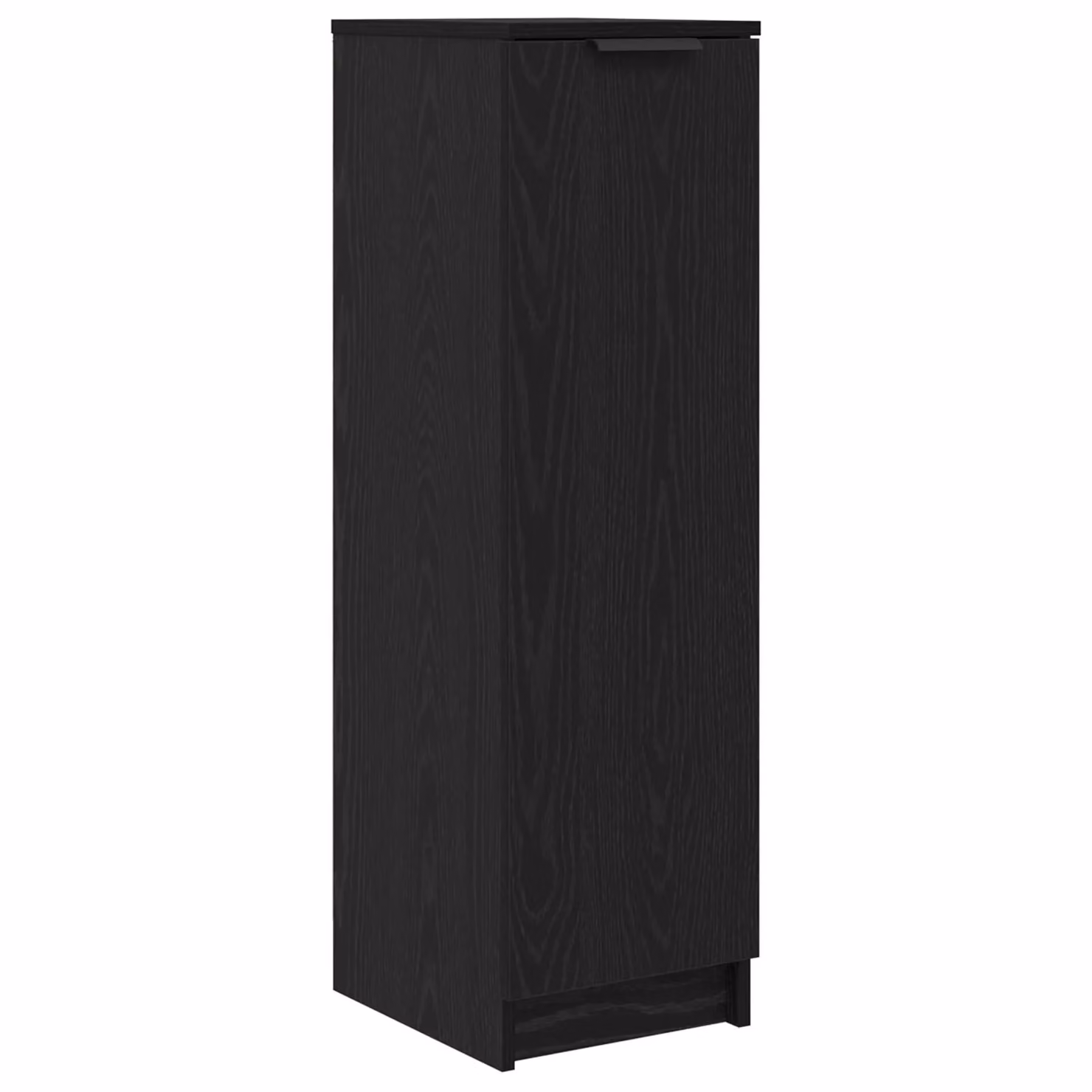 Berkfield Home Black Oak Shoe Cabinet, W/D/H: 29.5 x 35 x 100.5 cm – 2