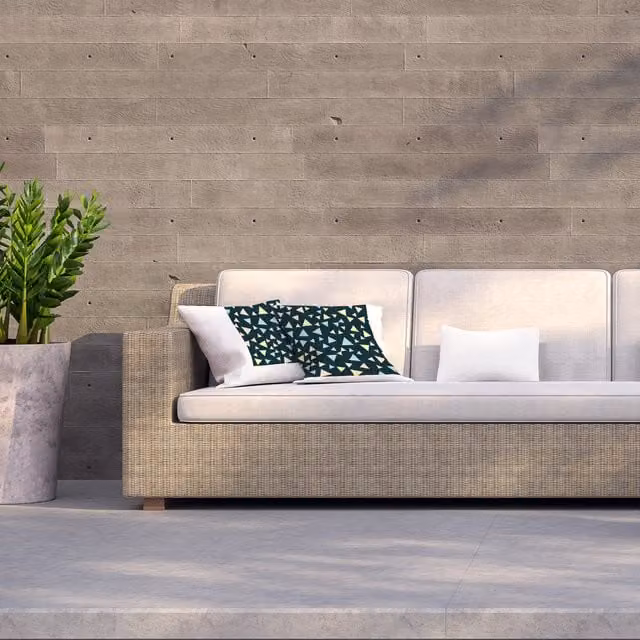 Andrew Lee Geometric Pattern Multicolour Triangle Outdoor Cushion, Black, W: 60 cm, D: 60 cm, H: 1 cm