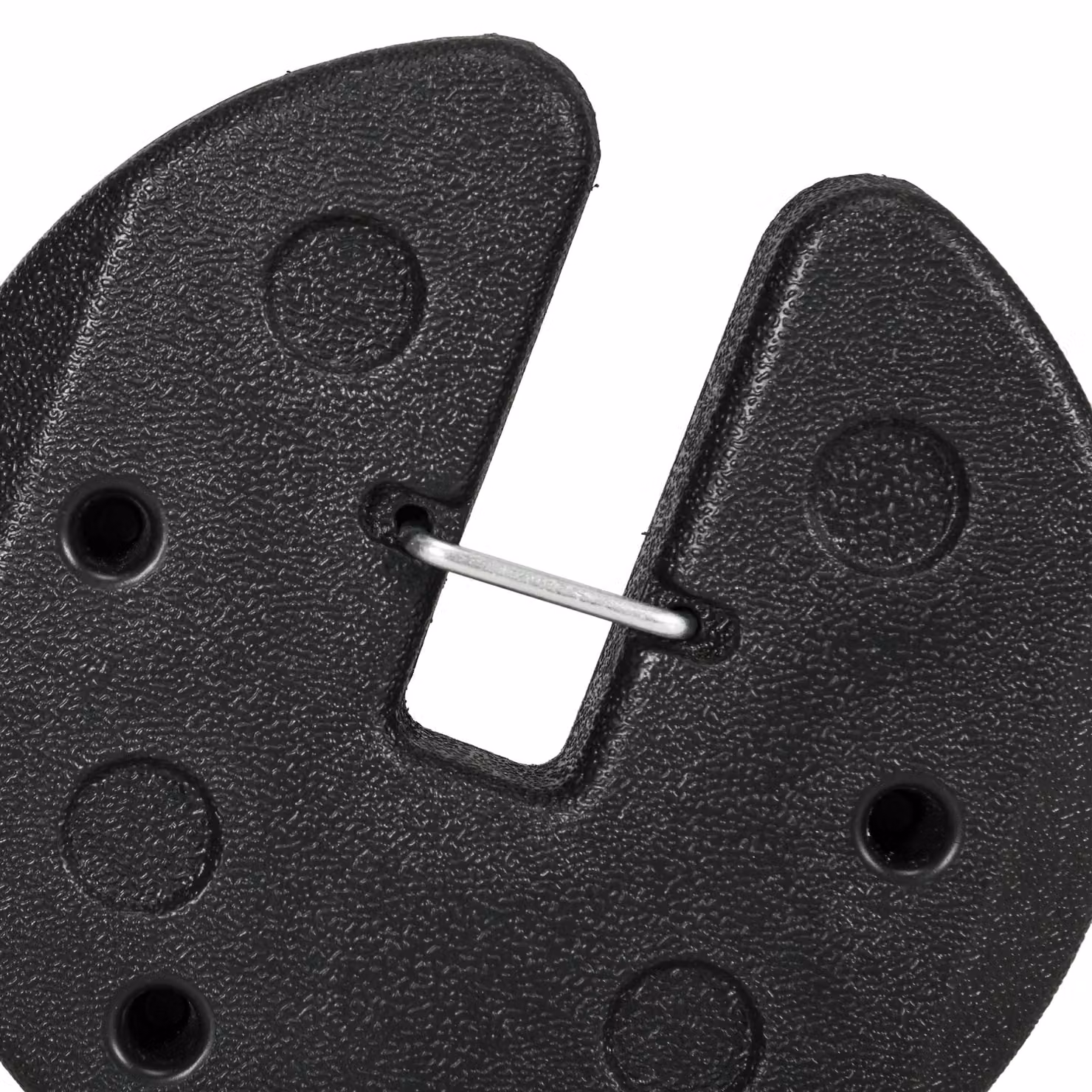 Outsunny Gazebo Leg Weight Set of 4, 12kg Black Weights with Reinforcement Pins and Carry Belt for Canopies, Marquees and Tents – 6