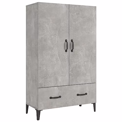 vidaXL Industrial Highboard in Grey, W/D/H: 70 x 31 x 115 cm – 1
