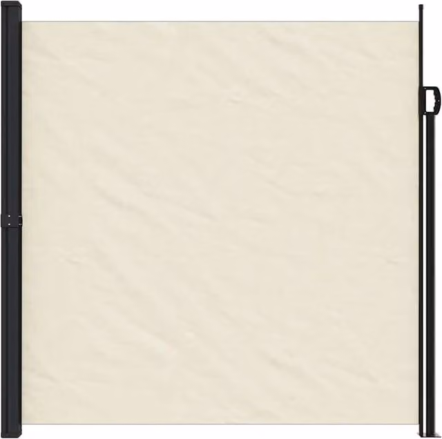 Berkfield Home Retractable Side Awning in Beige, W: 600 cm, H: 200 cm