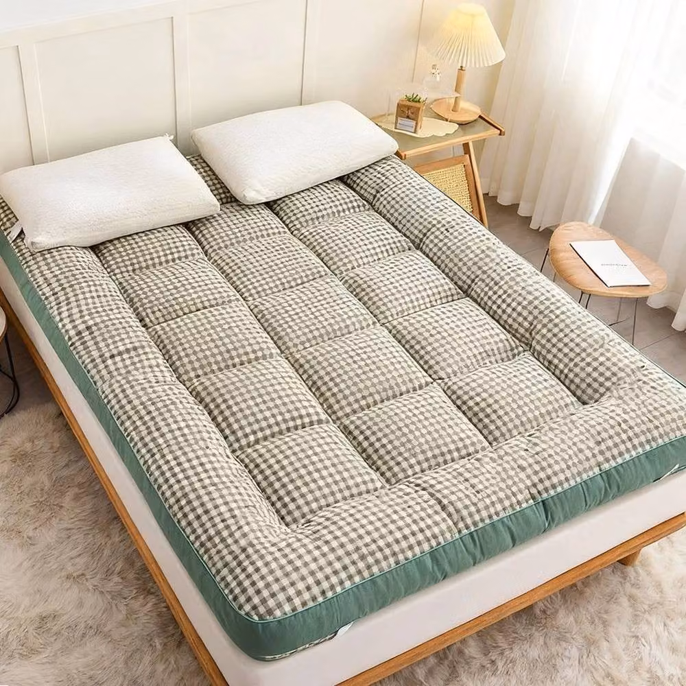 PAWNORA Green King Size Fabric Floor Mattress, W: 150 cm, D: 200 cm – 2