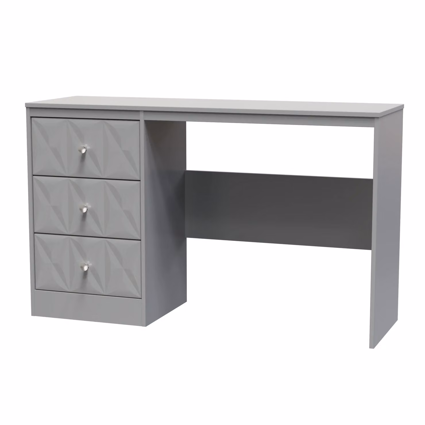 2 U Memphis Ready Assembled 3 Drawer Desk in Grey – 2