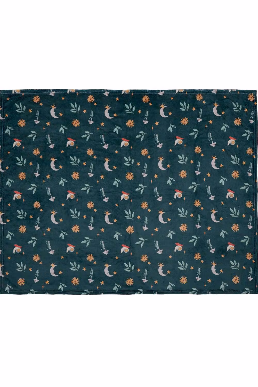 Fusion Botanical Mushrooms Super Soft Fleece Throw in Green, W/D/H: 120 x 150 cm – 3