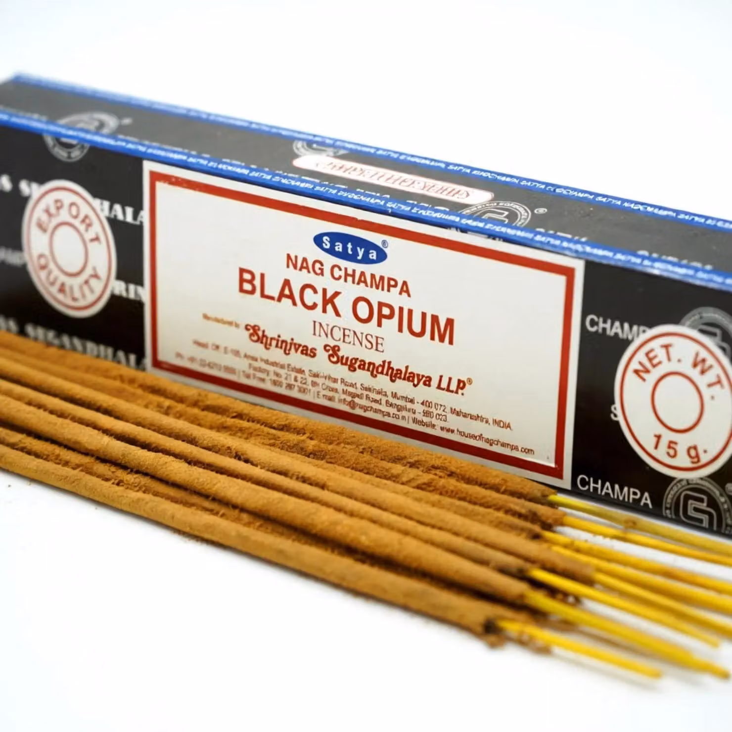 KDMD Satya Black Opium Incense Sticks, 15g, Black and Brown – 3