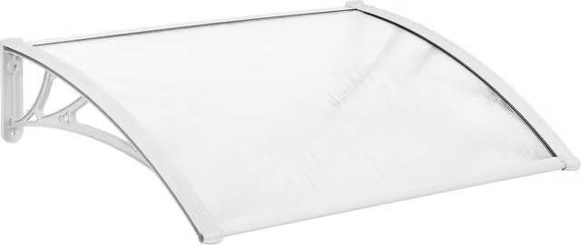 Yaheetech White Outdoor Awning Canopy for Windows and Front Doors, 100 cm Width