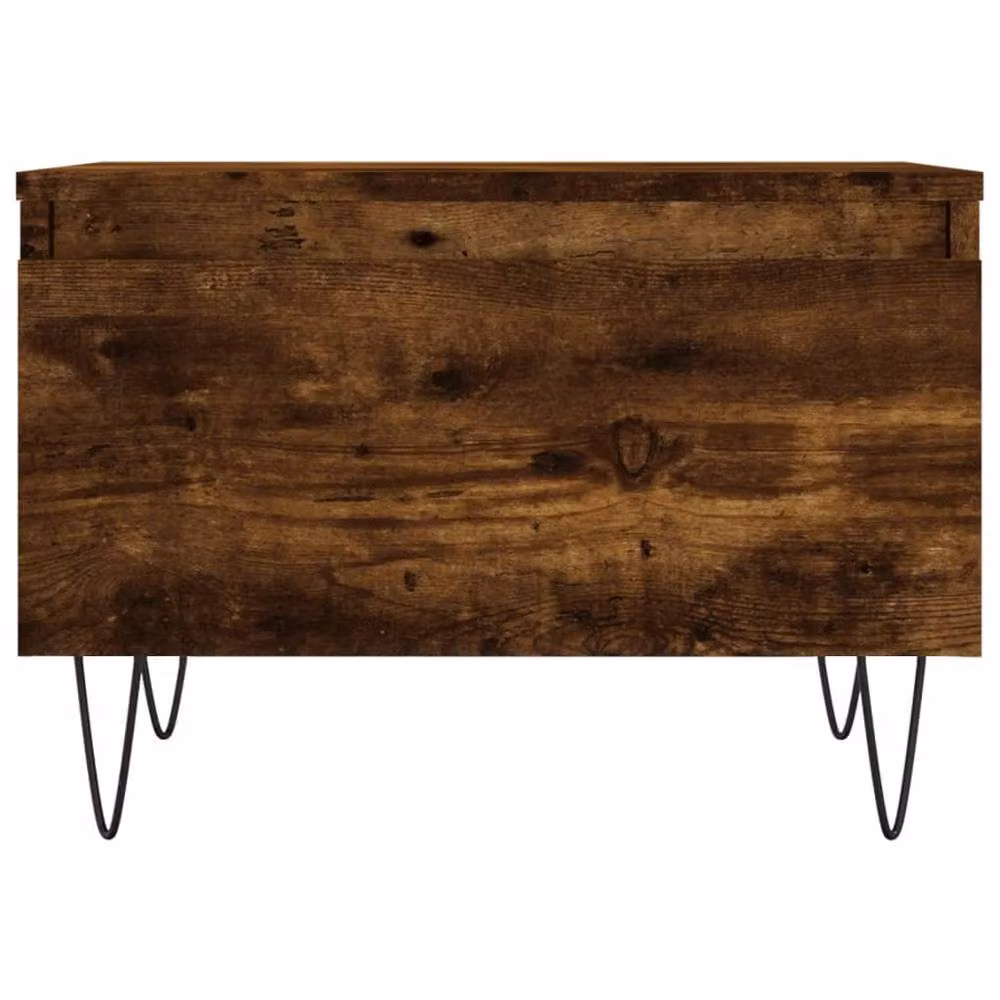 Berkfield Home Modern Nested Coffee Table Set of 2 in Smoked Oak Brown, W/D/H: 50 x 46 x 35 cm – 4