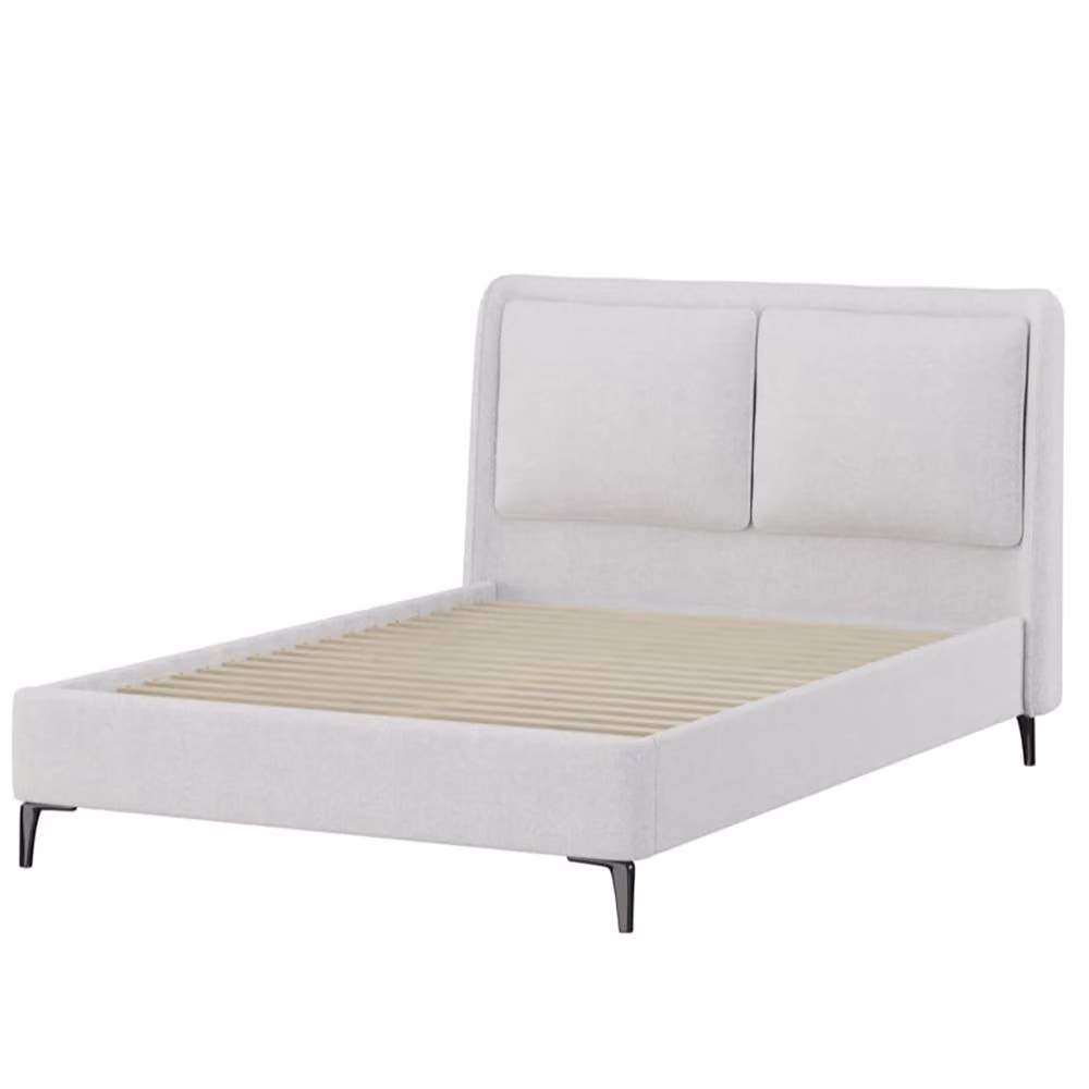 Snuggle Beds Cecilia Pillow Back Pearl Bed Frame in Silver, King Size – 2