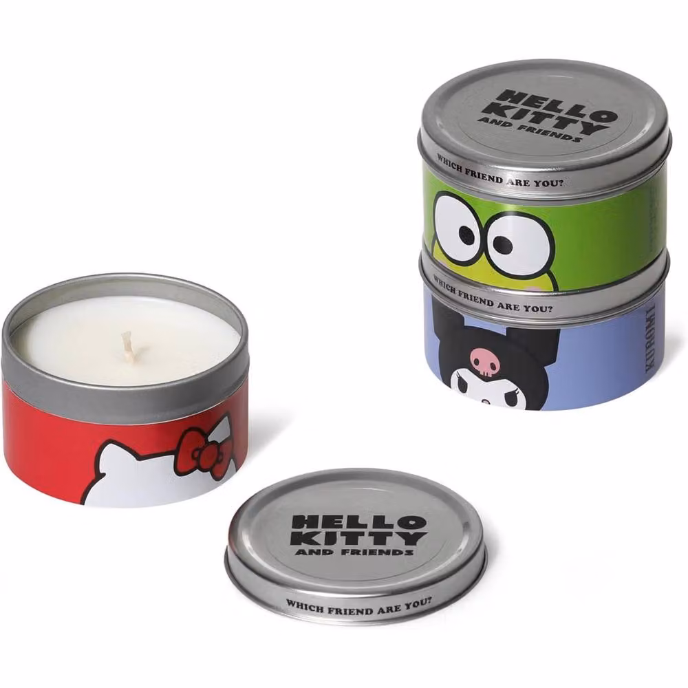 Hello Kitty Scented Stackable Candle Set, 3 x 90g, Multicolour Fruity and Gourmand Trio – 3